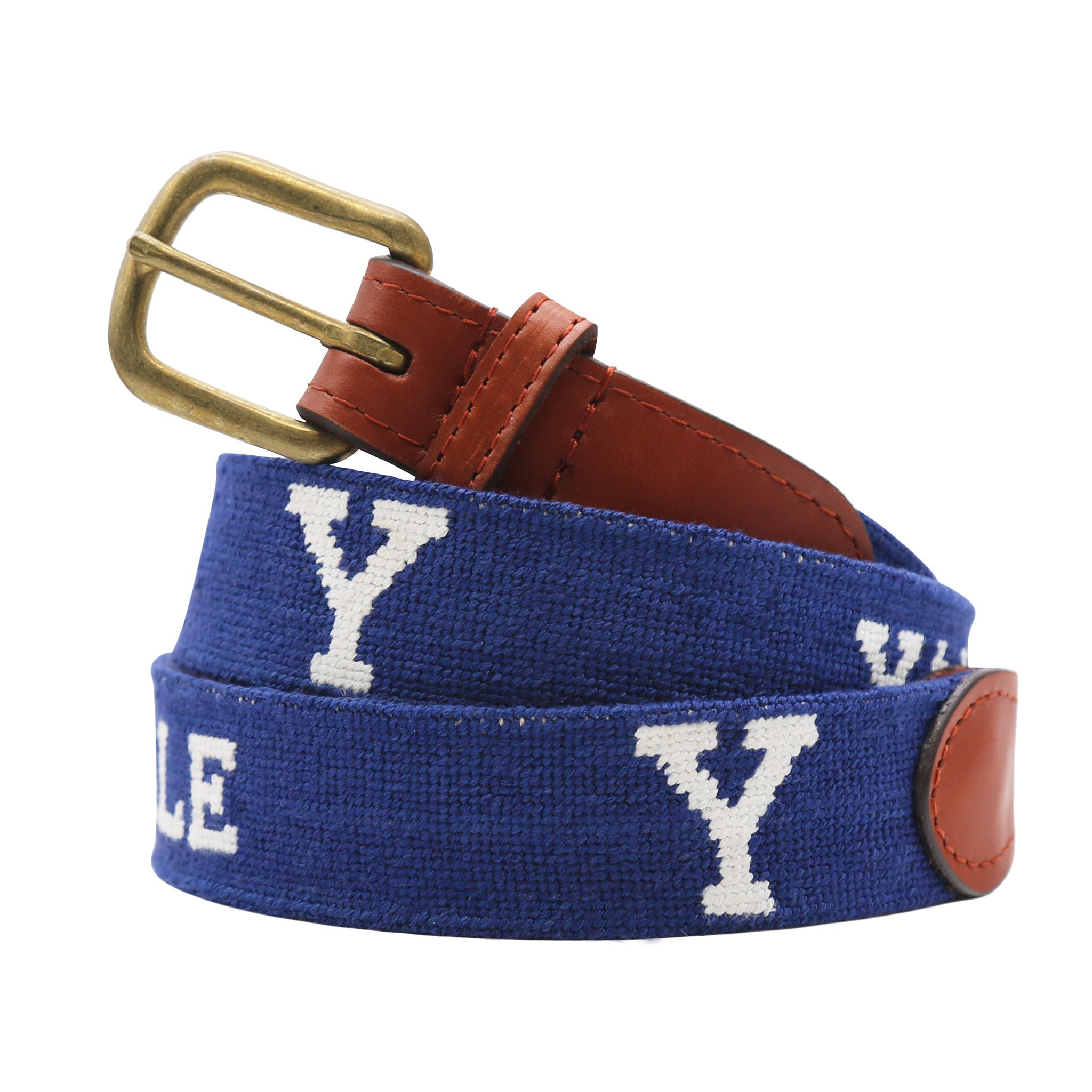 Yale Needlepoint Belt (Y-Text) – Smathers & Branson