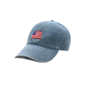 American Flag Hat (Steel Blue)