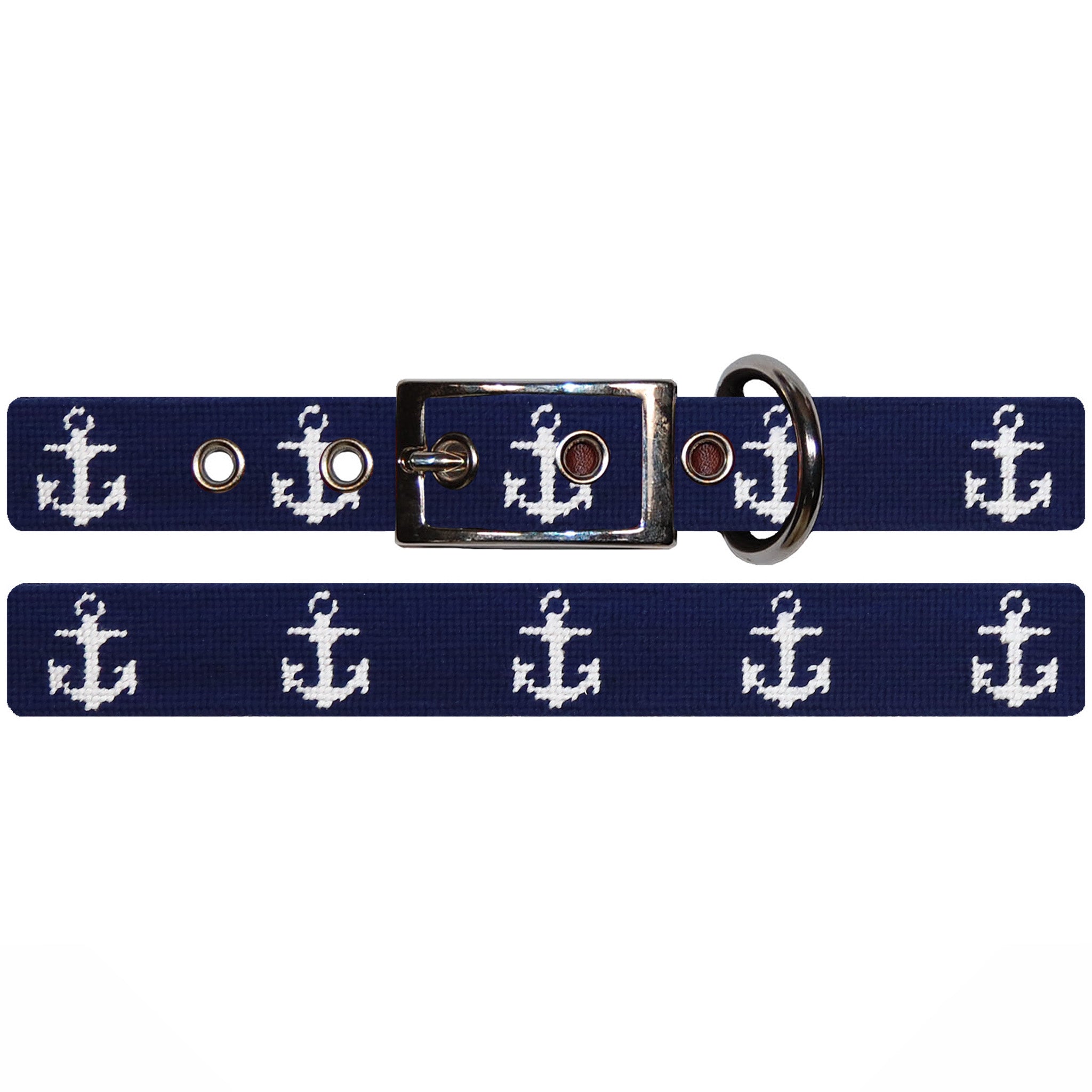 Anchor Dog Collar (Dark Navy)