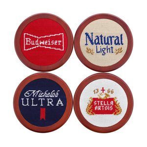 Anheuser Busch Beer Labels Coasters