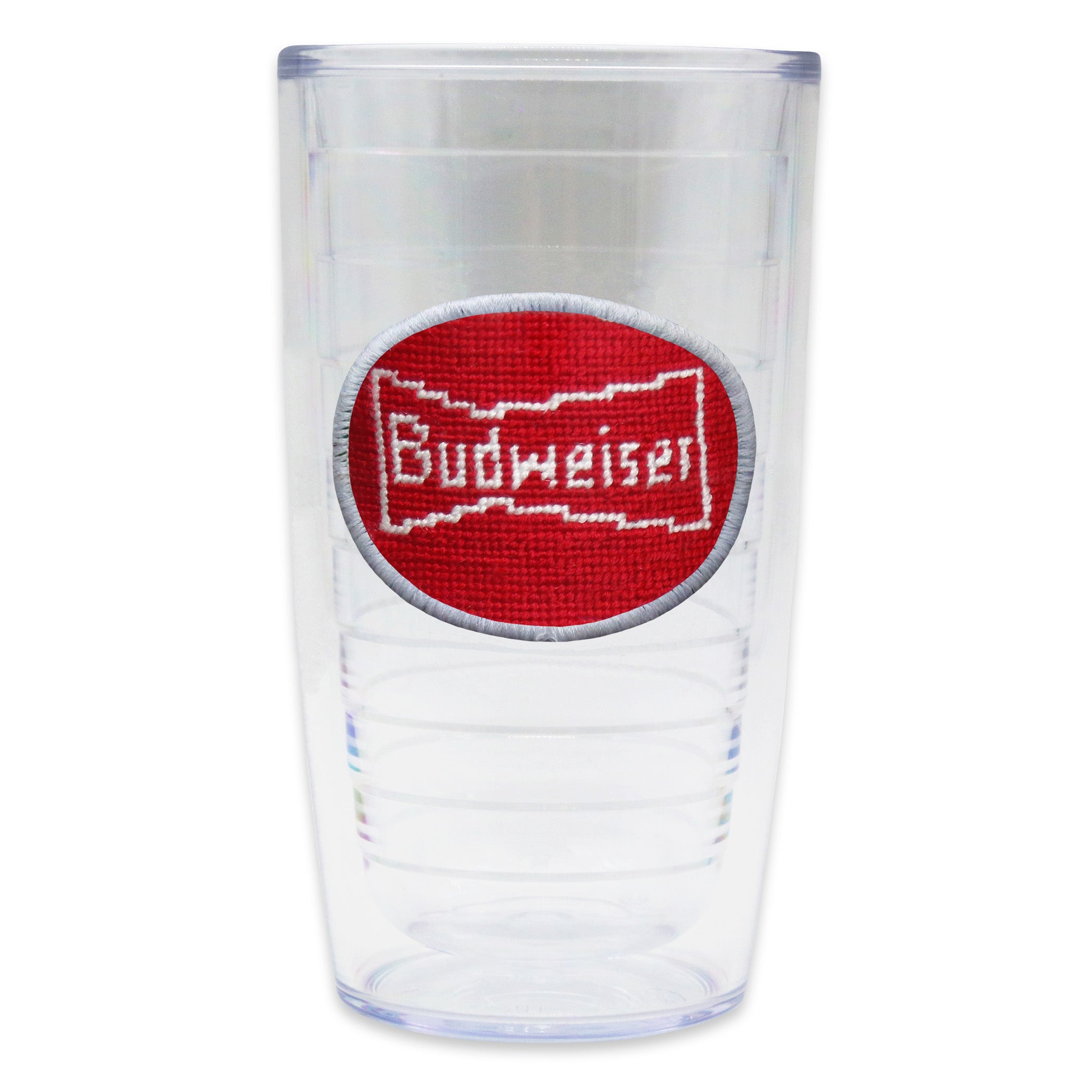 Budweiser Vintage Bowtie Tumbler (Red) (White Edge)