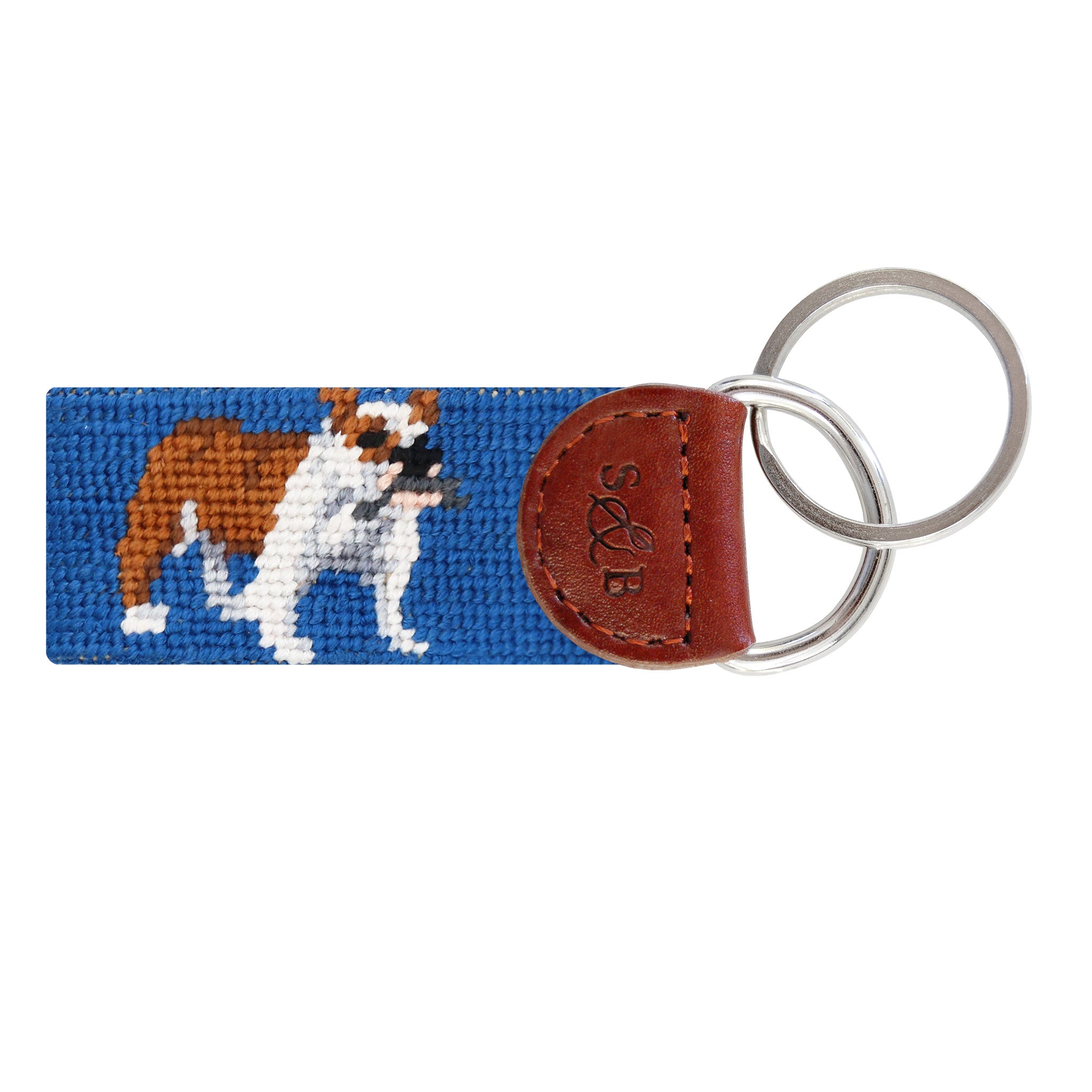 Bulldog Key Fob (Blueberry)