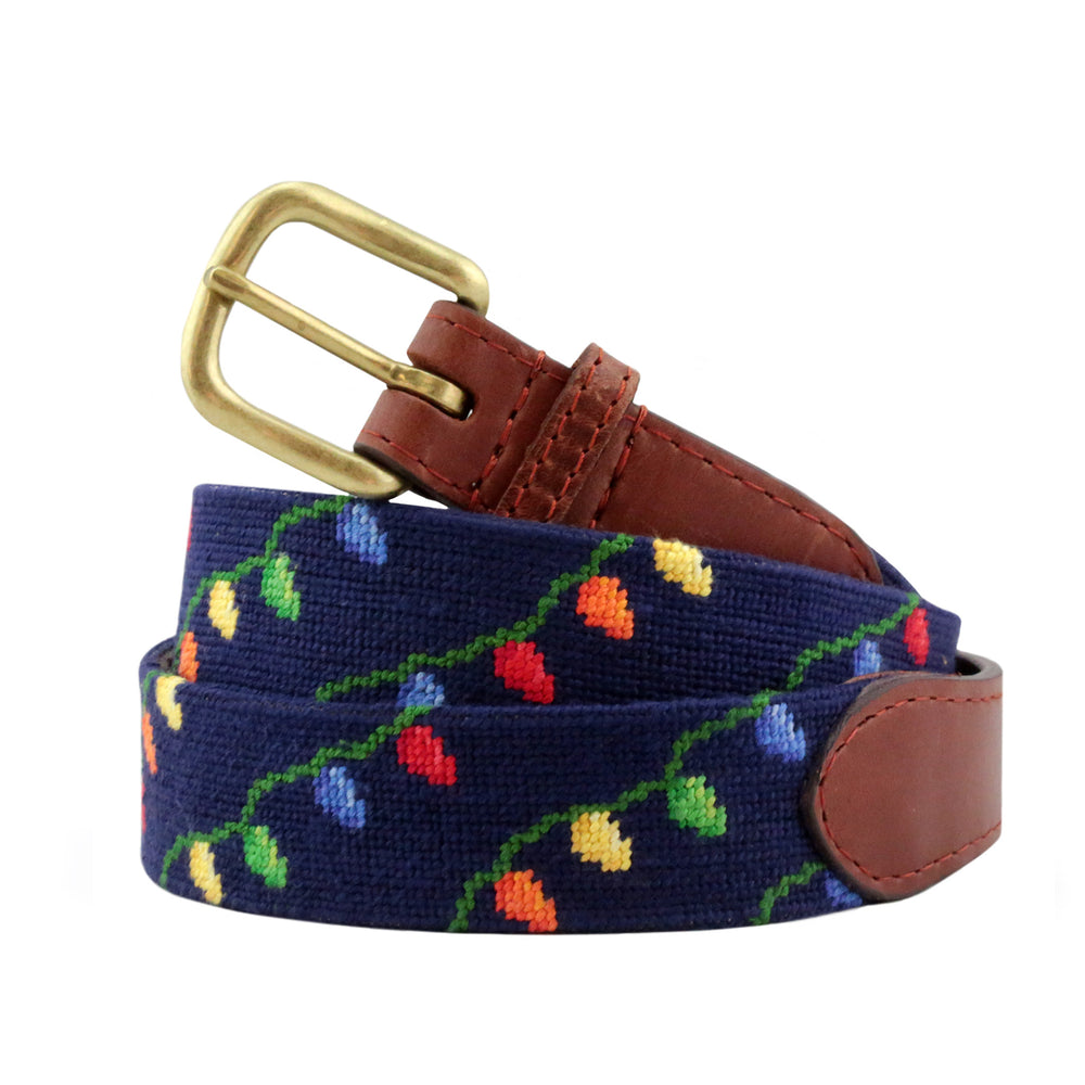 Christmas Lights Belt (Dark Navy)