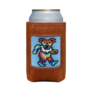 Dancing Bears Tie Dye Can Cooler (Light Blue)