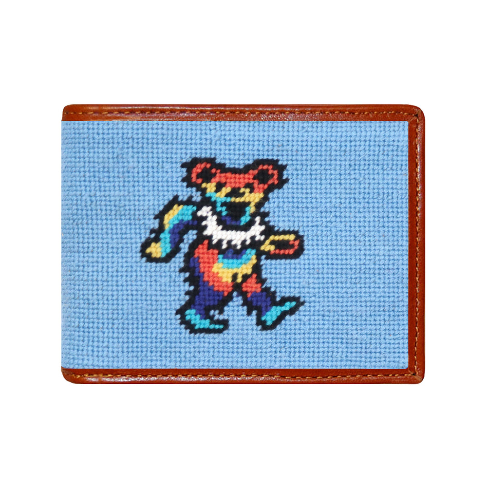 Dancing Bears Tie Dye Wallet (Light Blue)