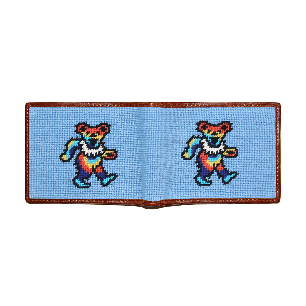 Dancing Bears Tie Dye Wallet (Light Blue)