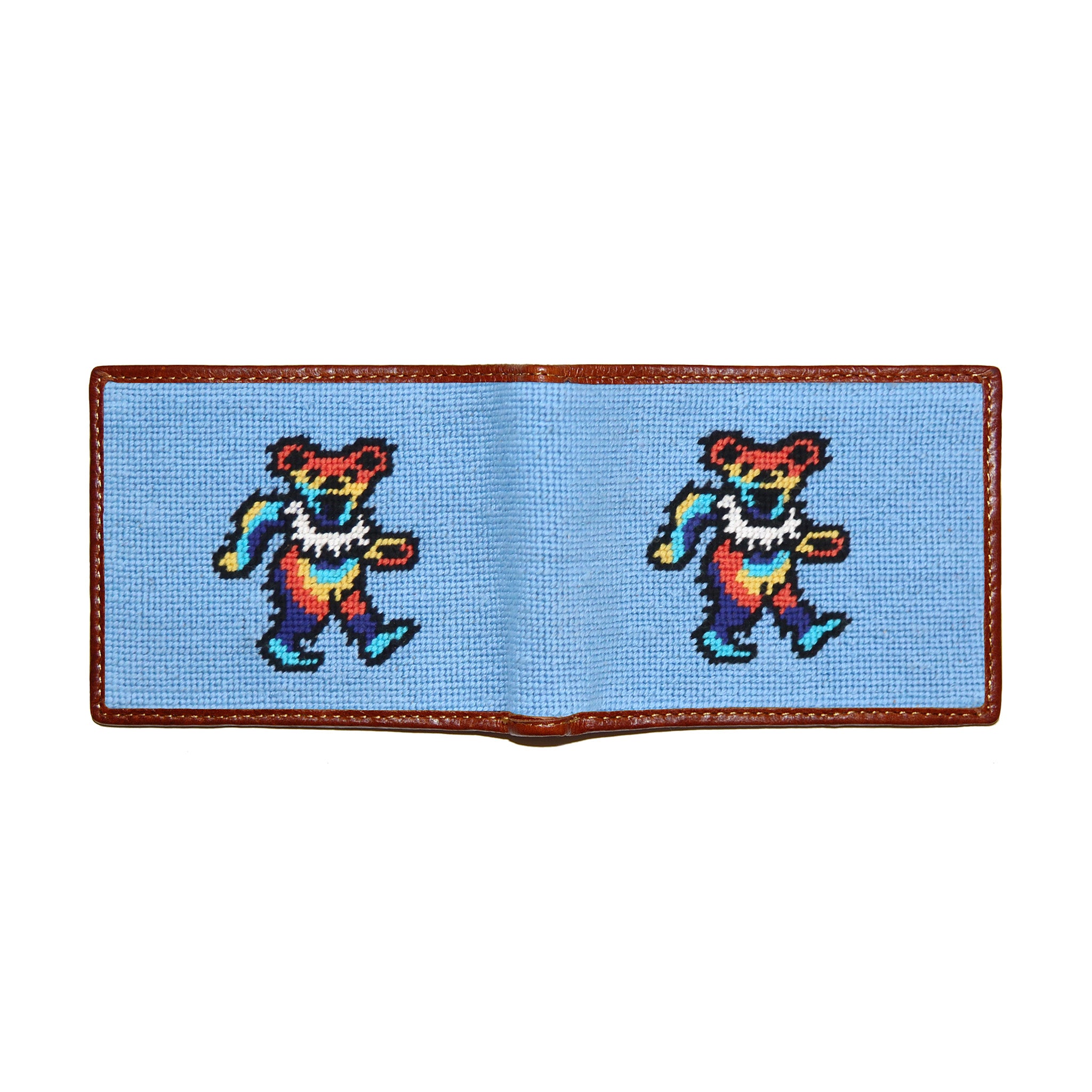 Dancing Bears Tie Dye Wallet (Light Blue)