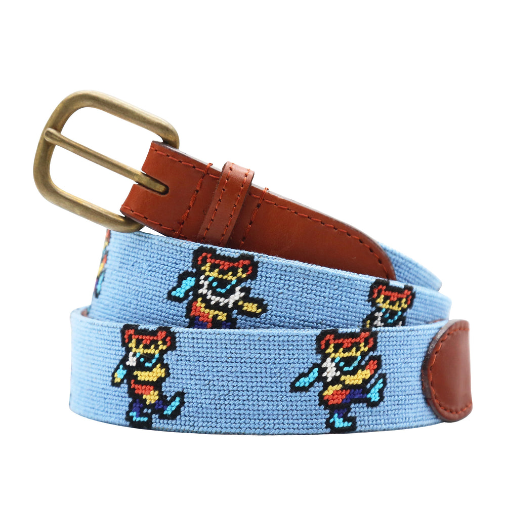 Dancing Bears Tie Dye Belt (Light Blue)