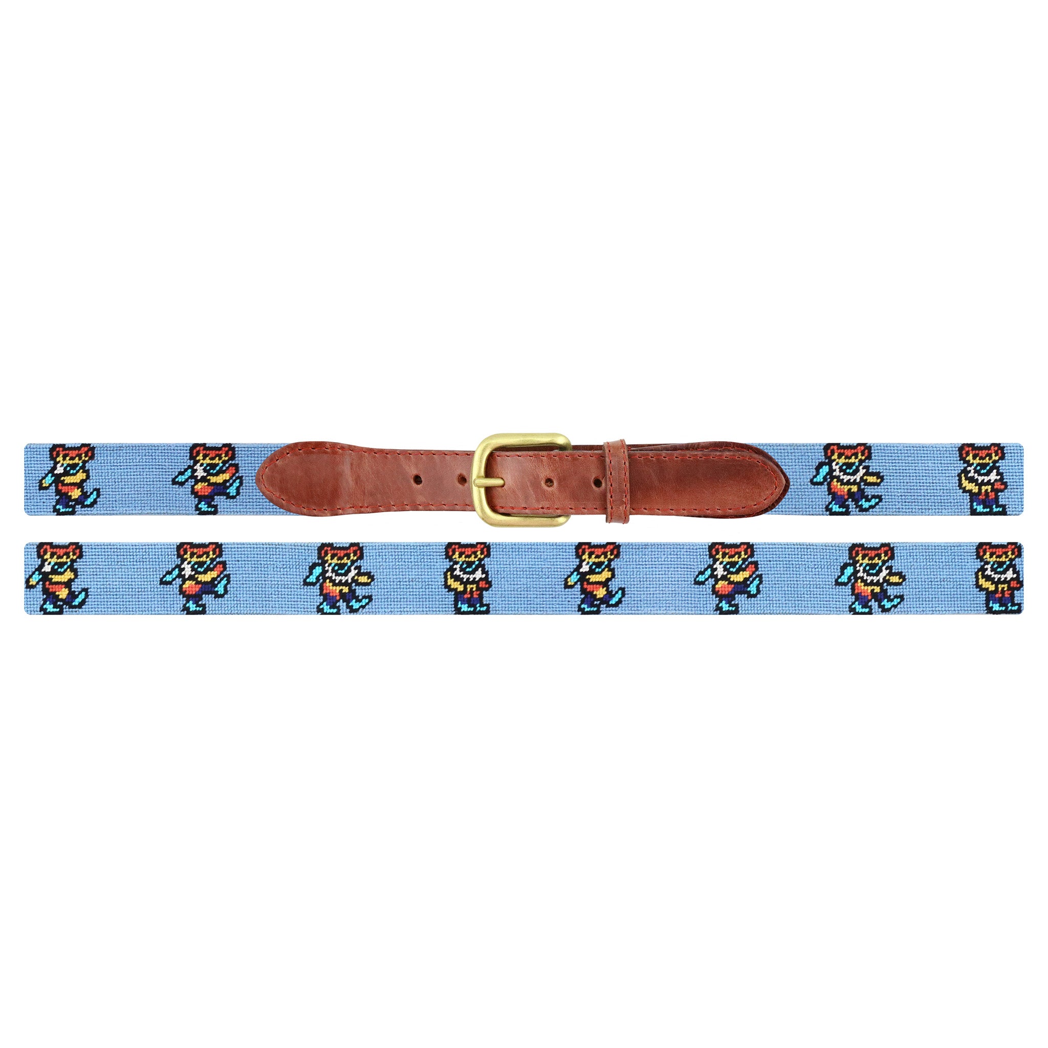 Dancing Bears Tie Dye Belt (Light Blue)