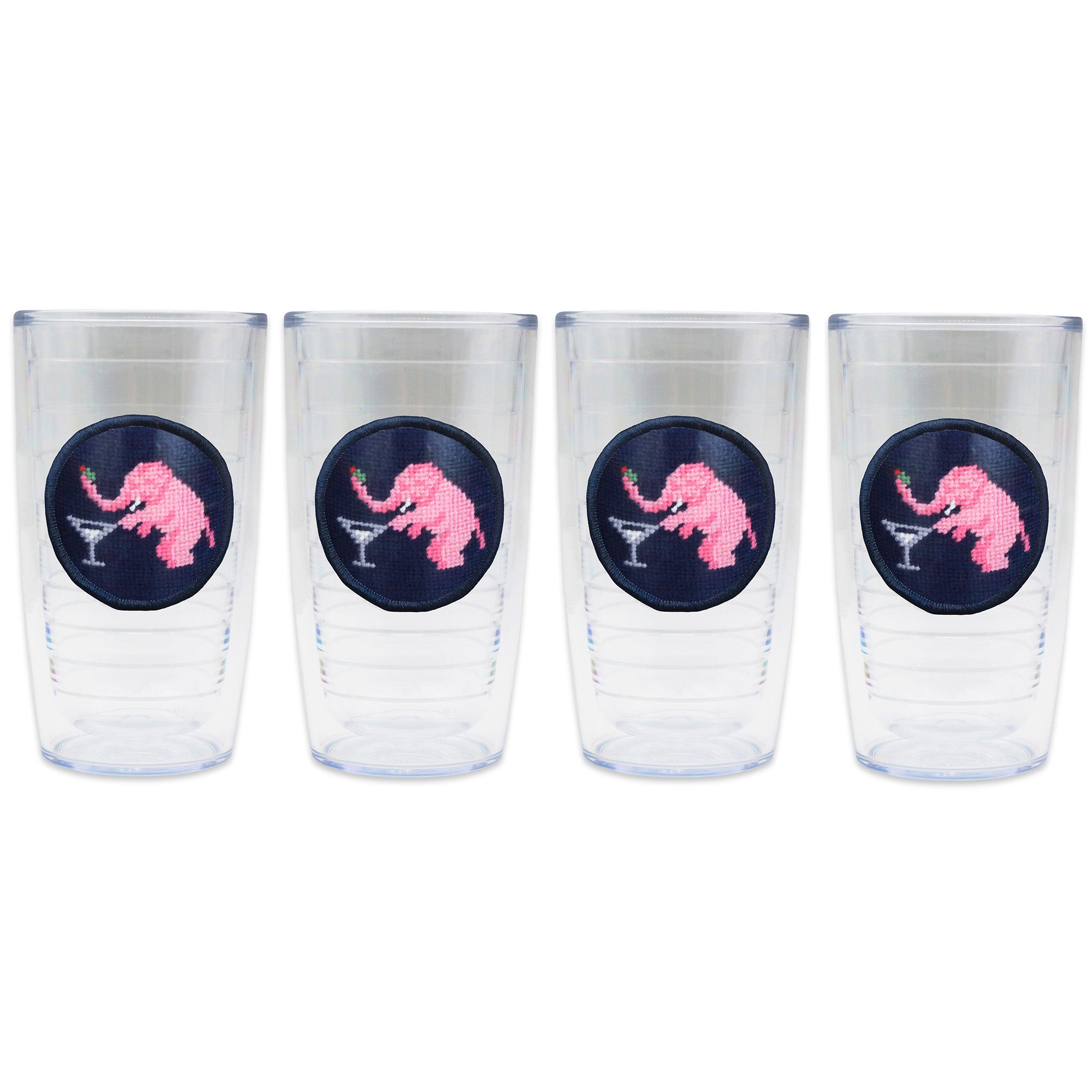 Elephant Martini Tumbler Set (Dark Navy)