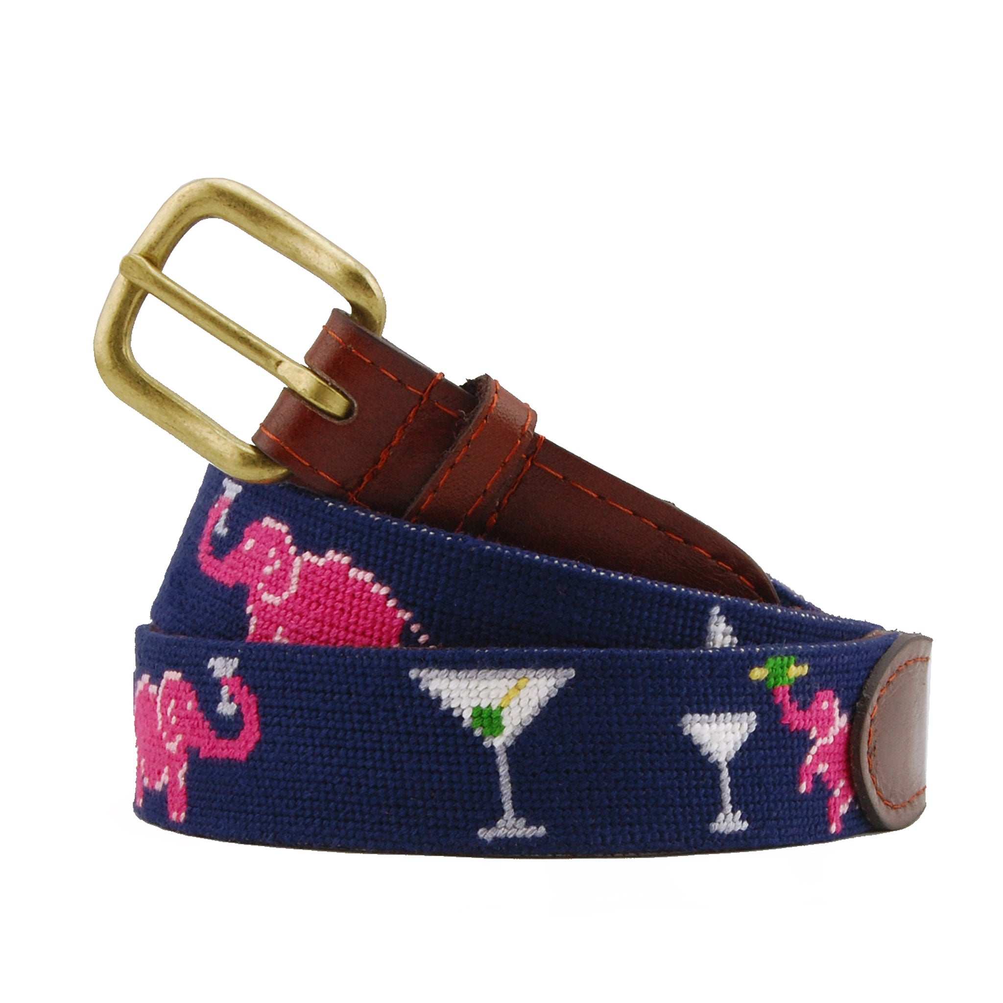 Elephant Martini Belt (Dark Navy)