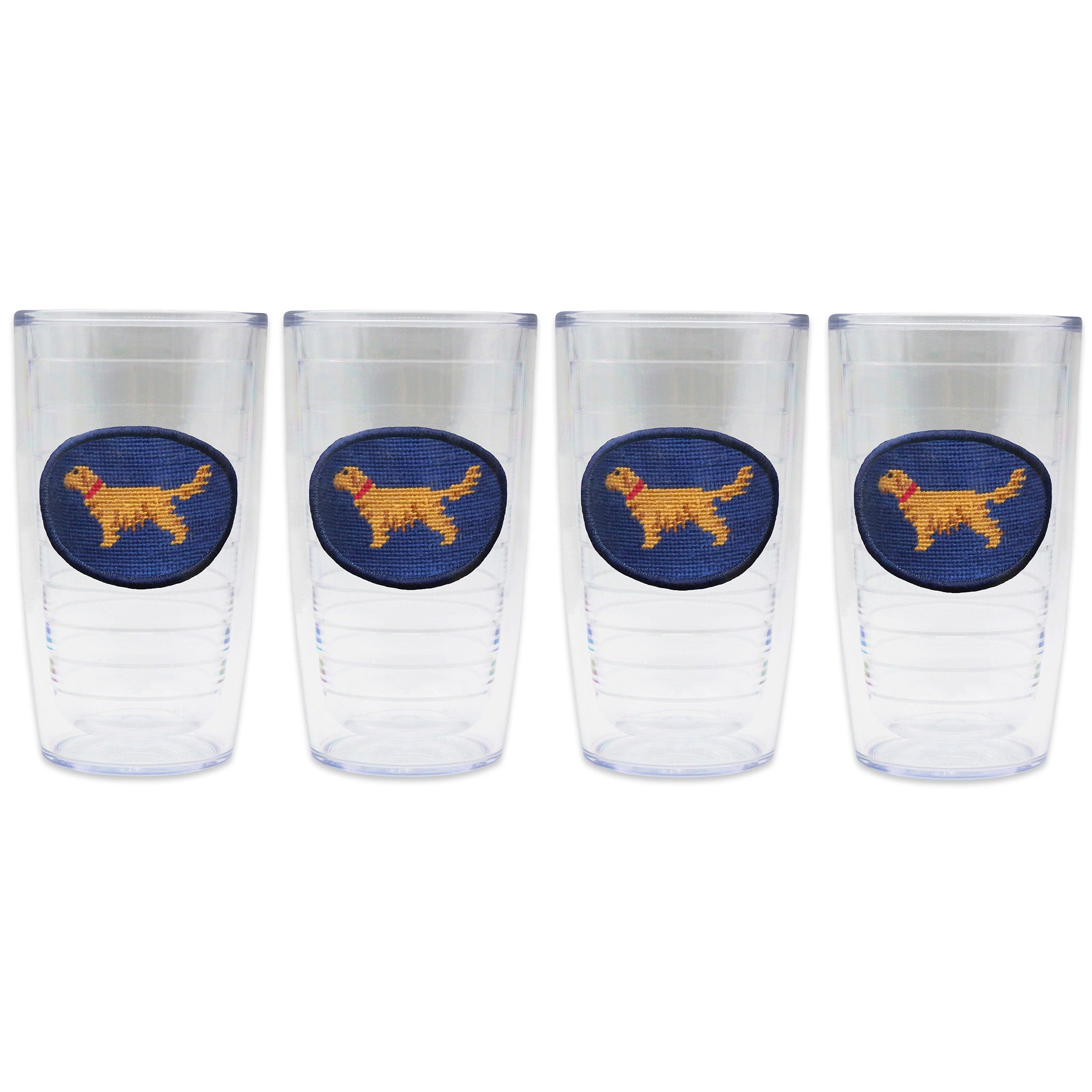 Golden Retriever Tumbler Set (Classic Navy)