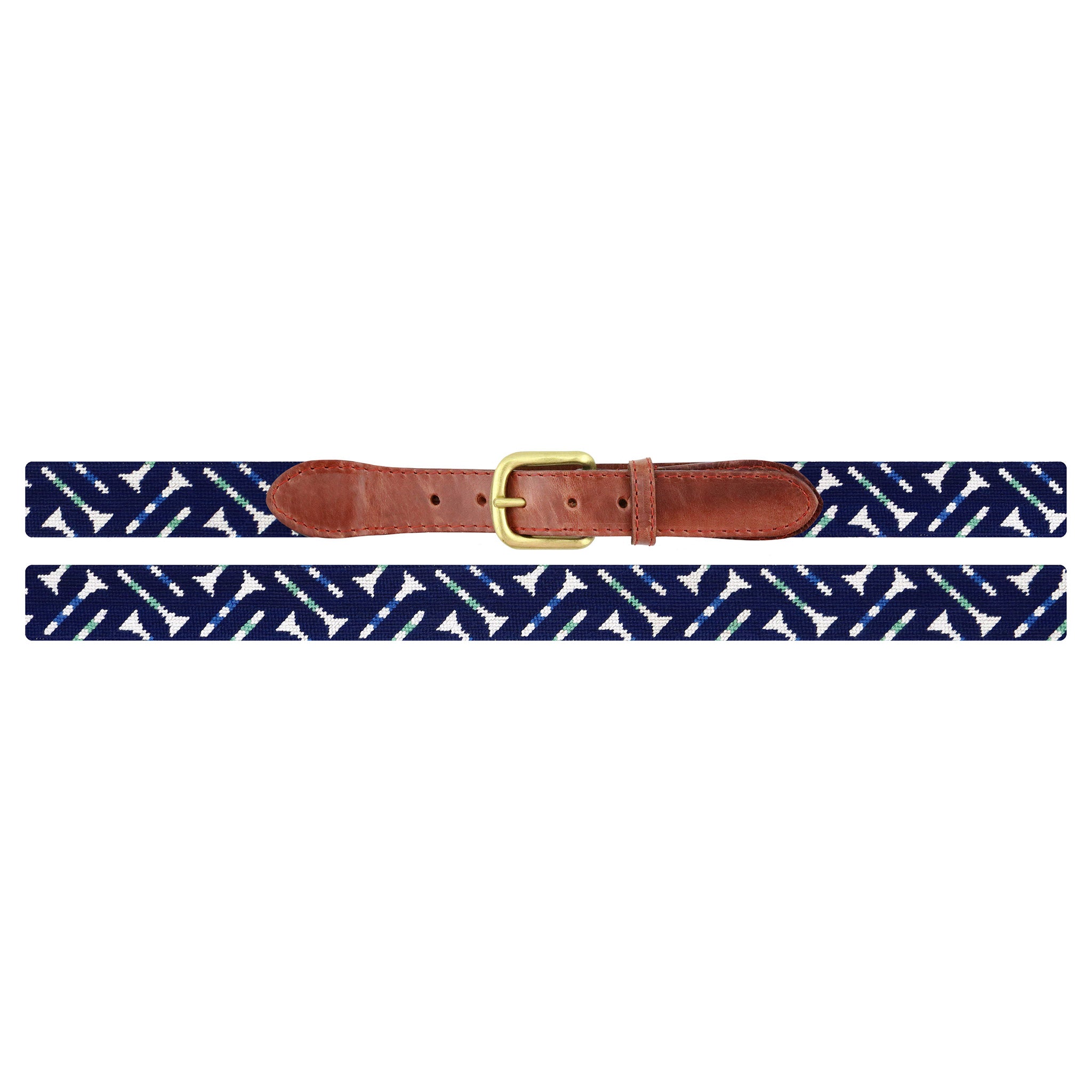 Golf Tee Pattern Belt (Dark Navy)