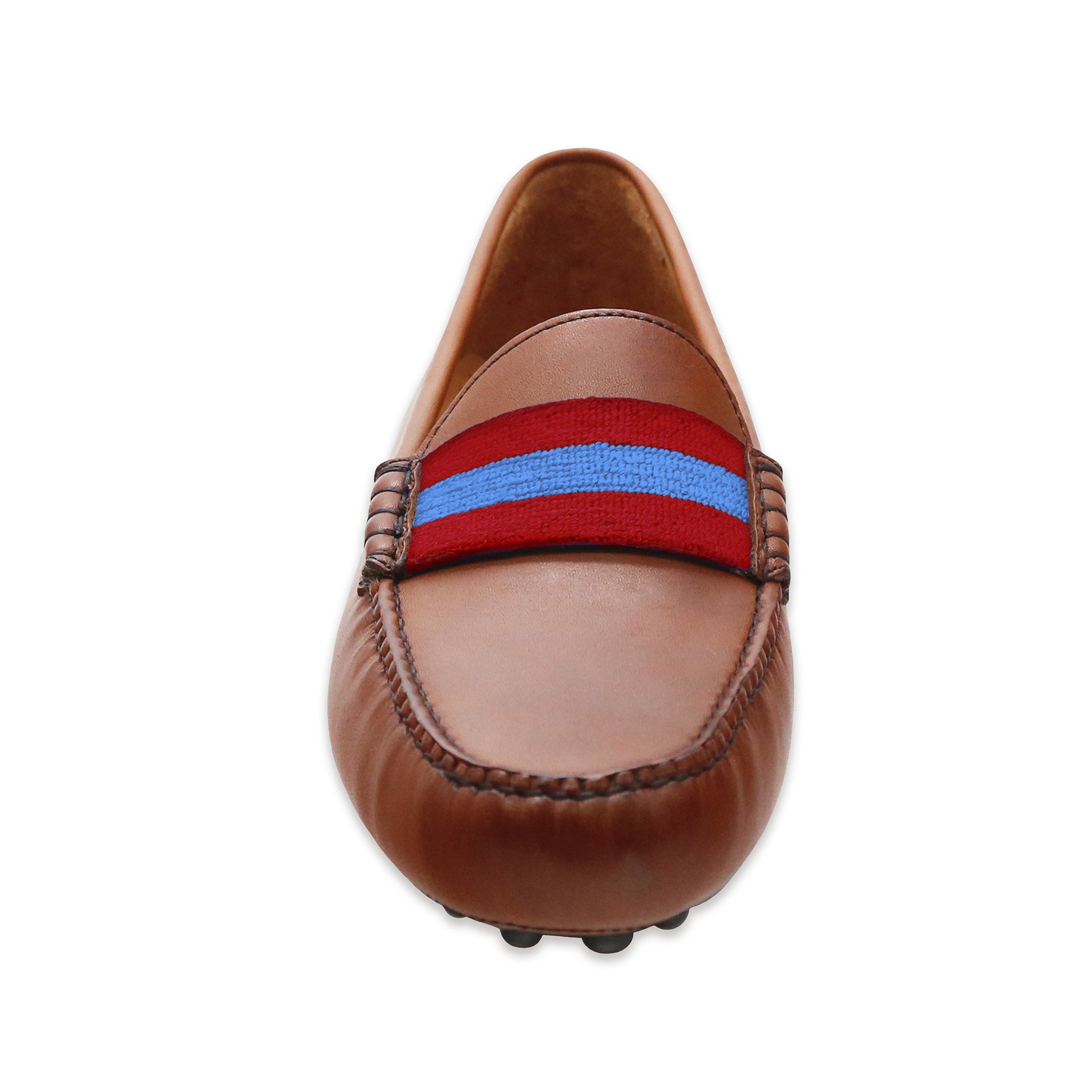 Red driving sales loafers