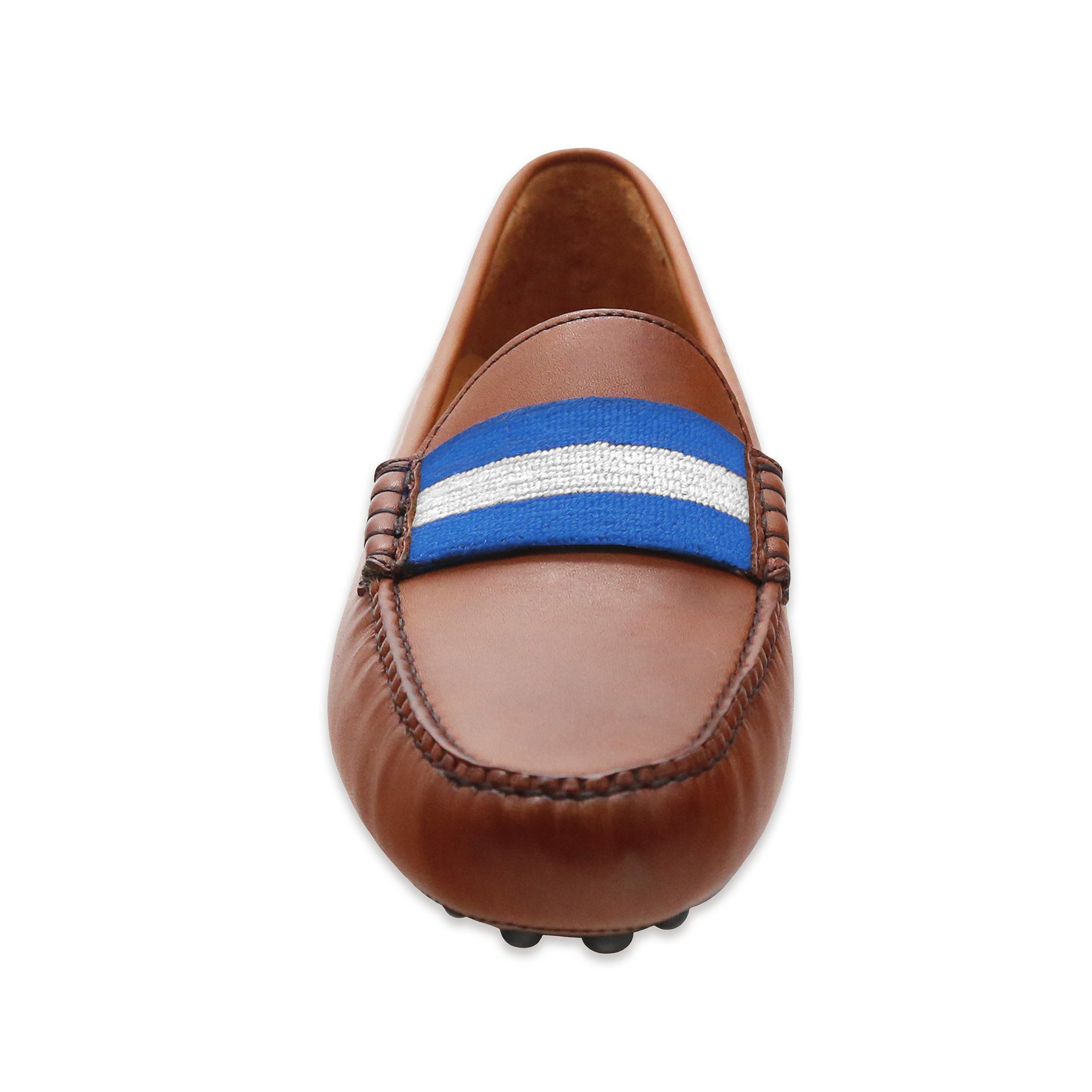 (Blue-White) Surcingle Leather-Logo) Kentucky (Chestnut Driving Smathers – Shoes Branson &