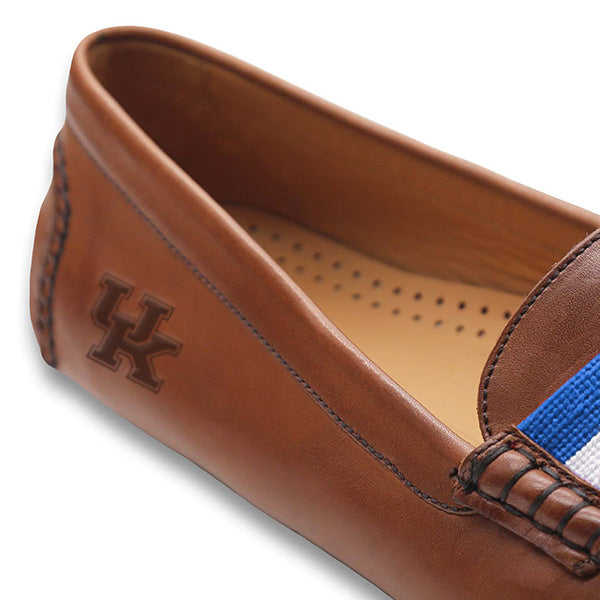 (Chestnut – Kentucky Shoes Leather-Logo) Smathers Branson Driving & (Blue-White) Surcingle