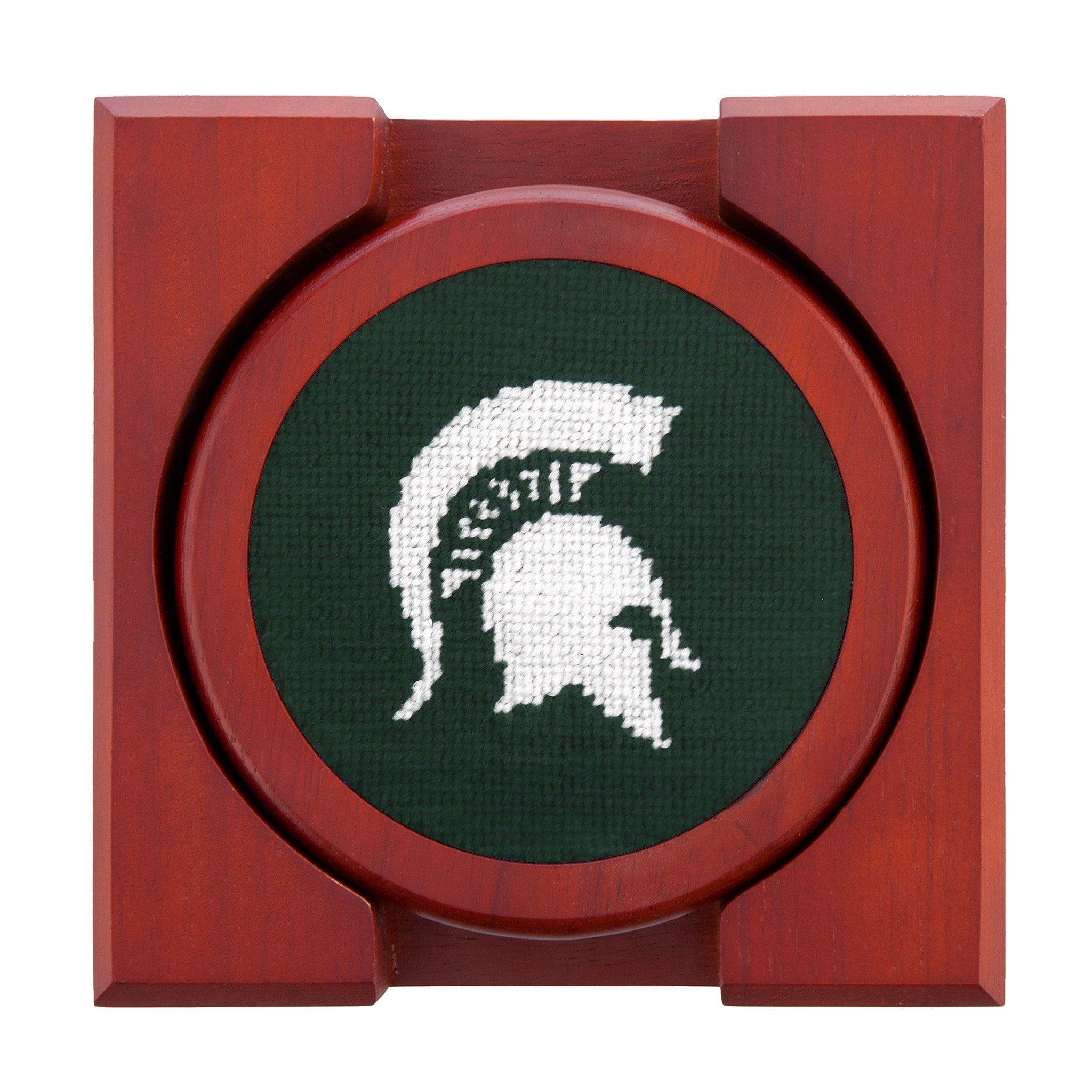 Michigan State Spartan Coasters (Dark Pine)