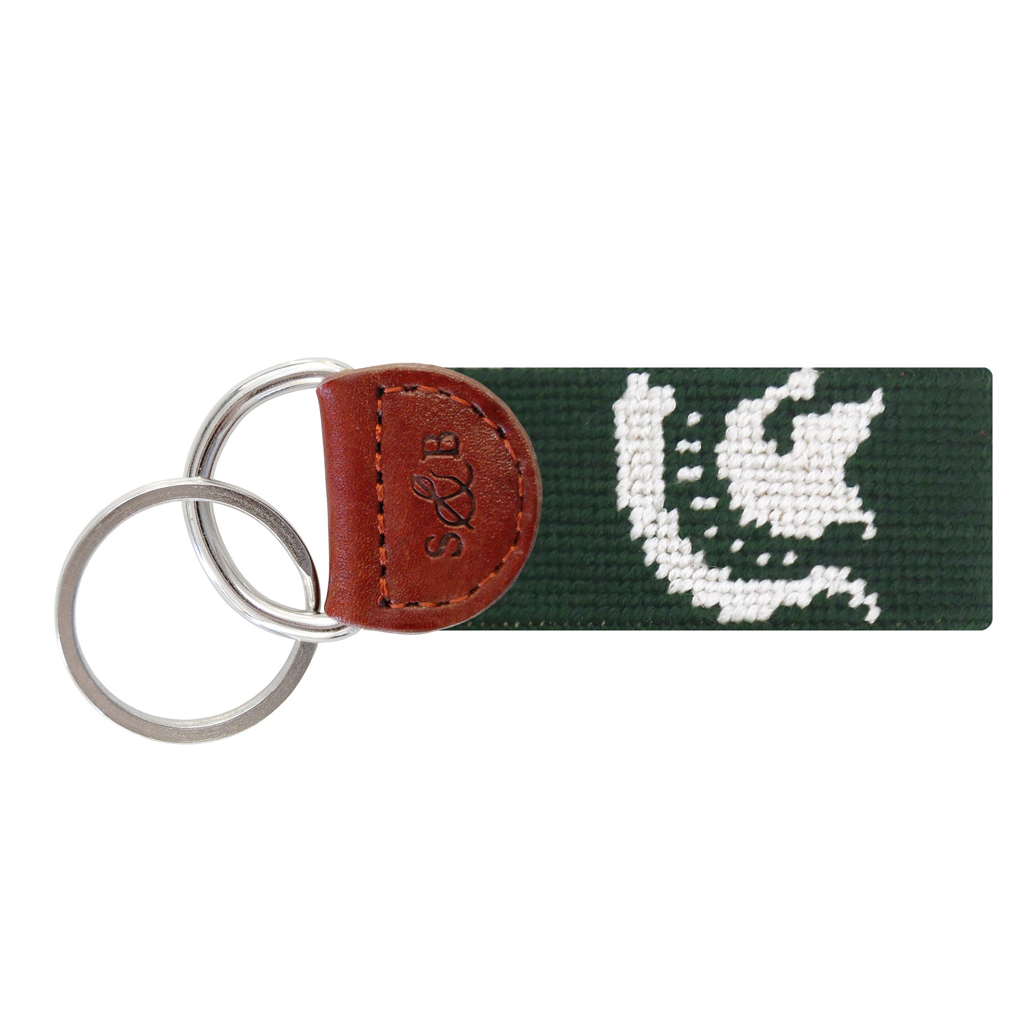 Michigan State Spartan Key Fob (Dark Pine)