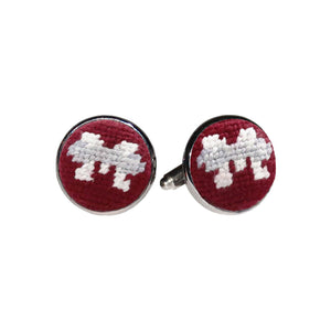 Mississippi State Cufflinks (Maroon) (Final Sale)