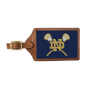 Notre Dame Lacrosse ND Lax Sticks Luggage Tag (Classic Navy)