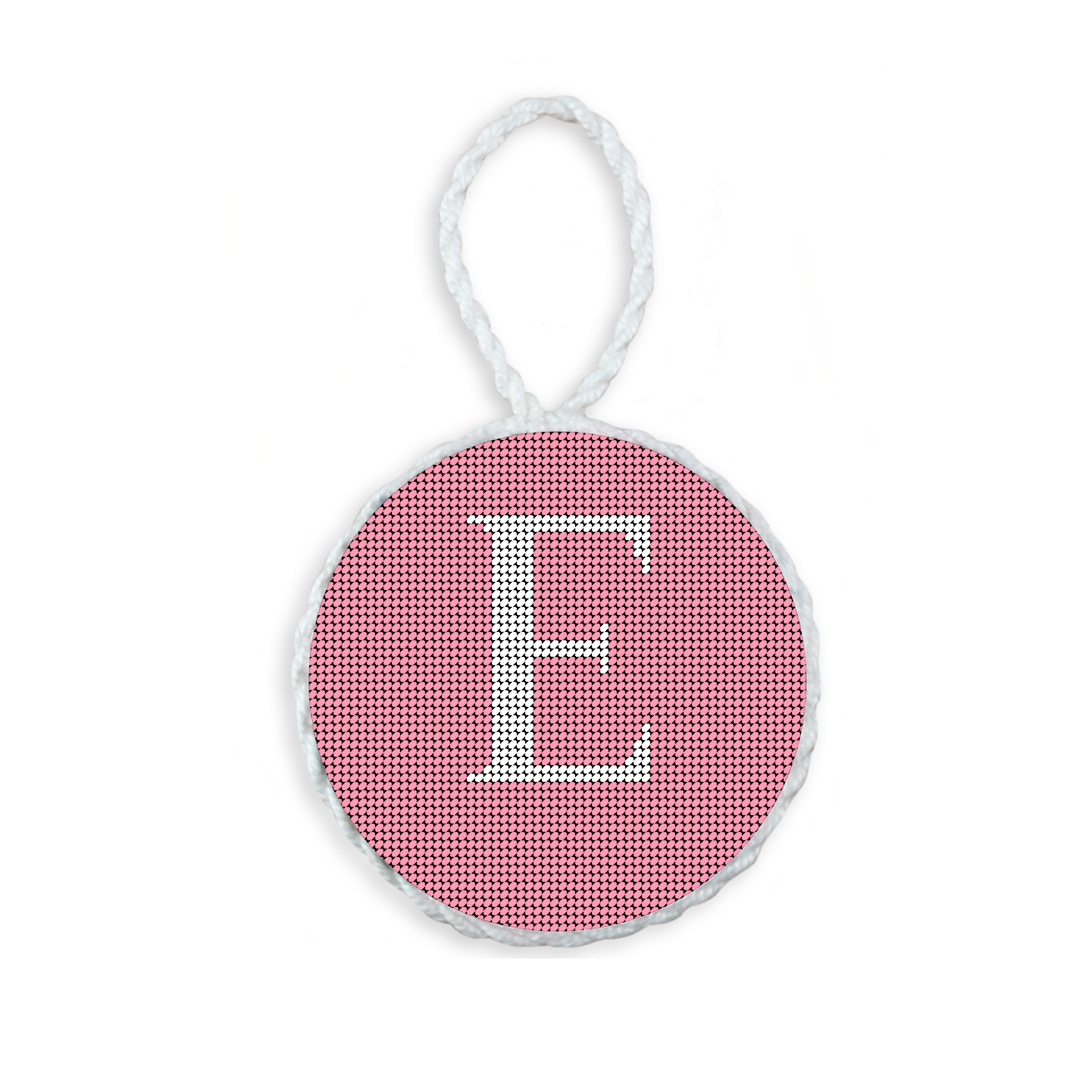 Letter with Date Ornament - Pink