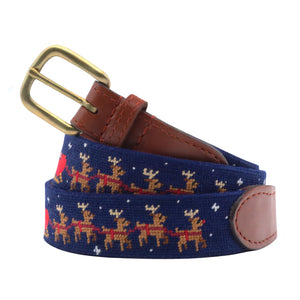 Santa's Sleigh Belt (Dark Navy)