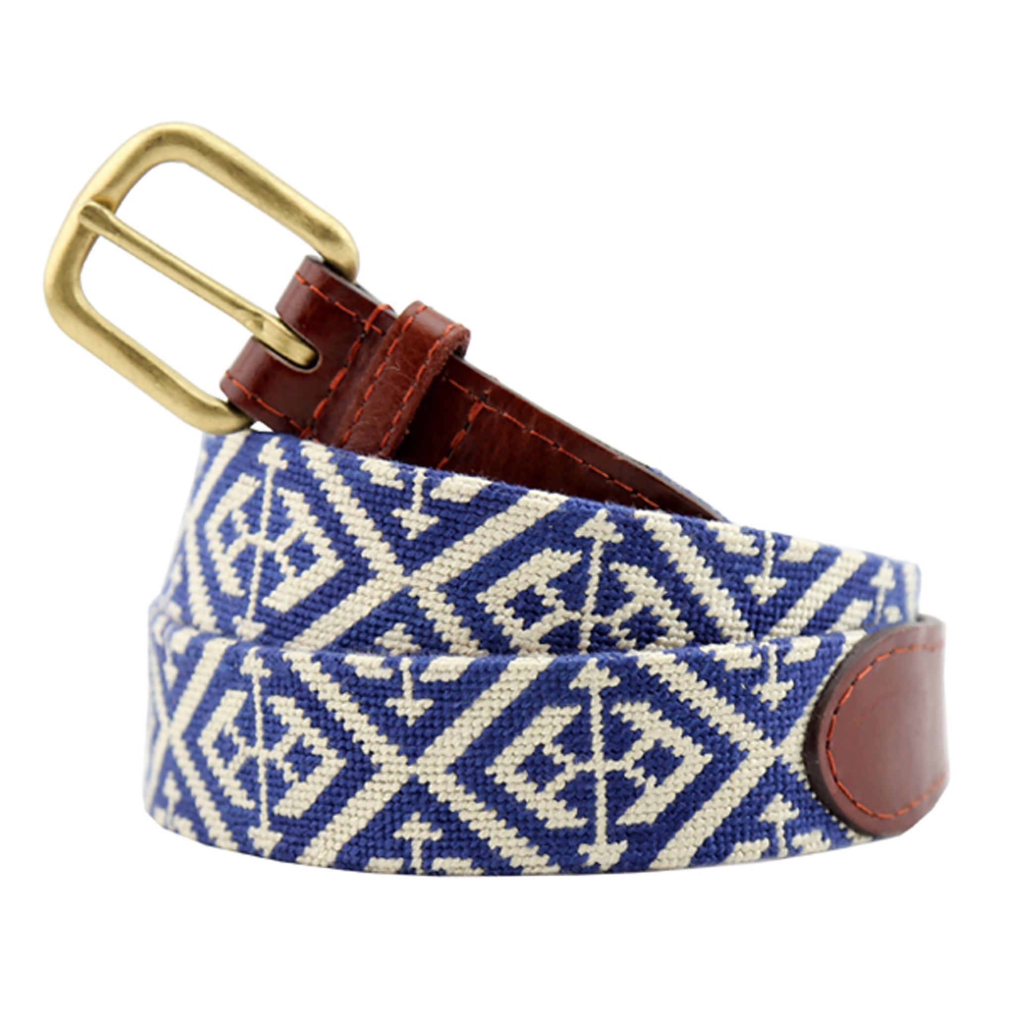 Scarsdale Belt (Classic Navy-Light Khaki)