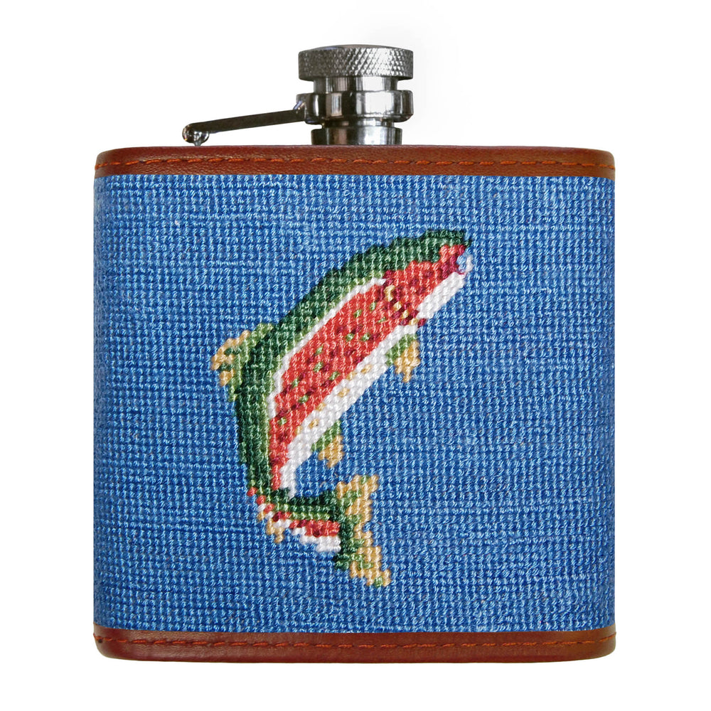 Trout and Fly Flask (Final Sale)