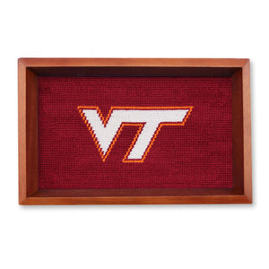 VA Tech Valet Tray (Chestnut Wood)