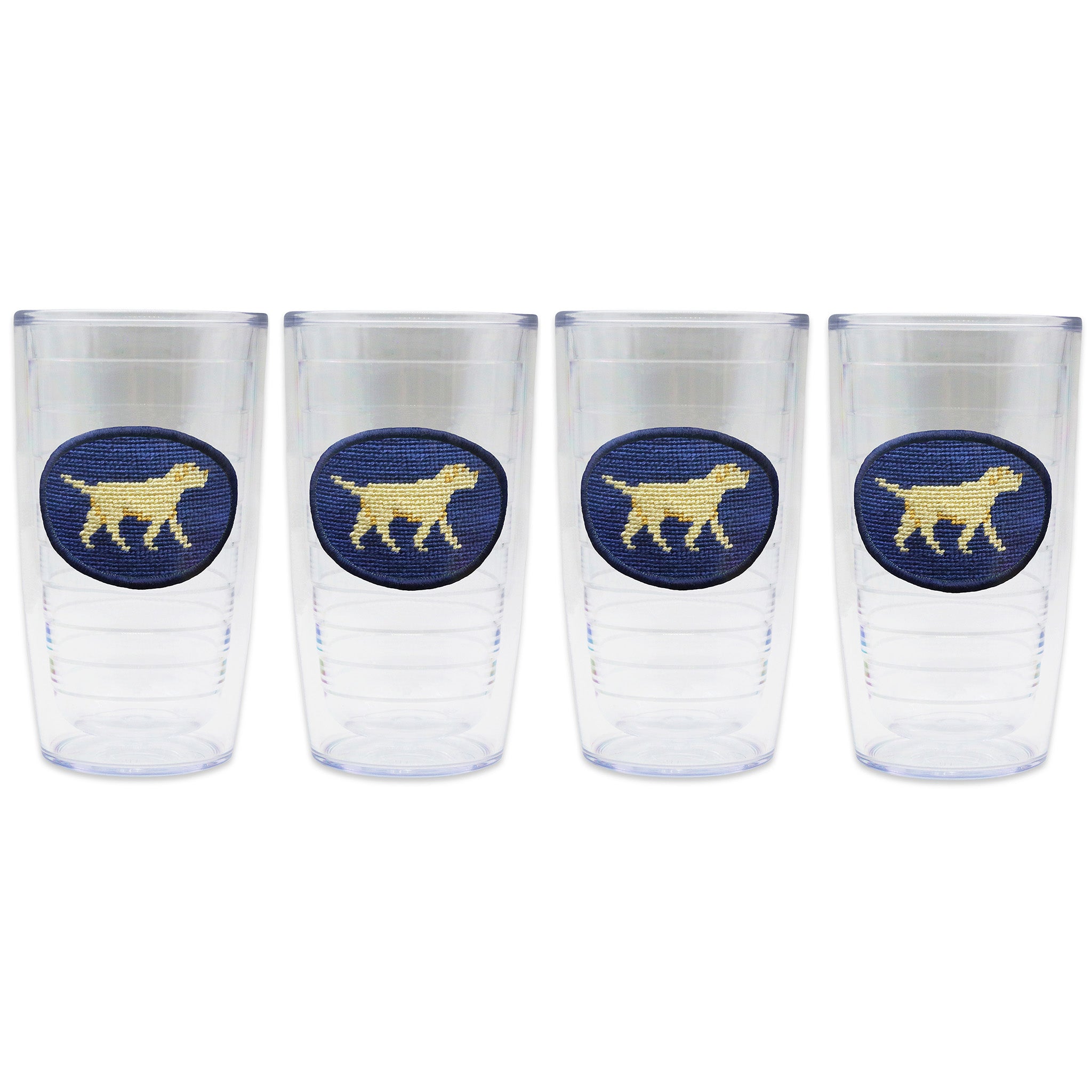 Yellow Lab Walking Tumbler Set (Classic Navy)