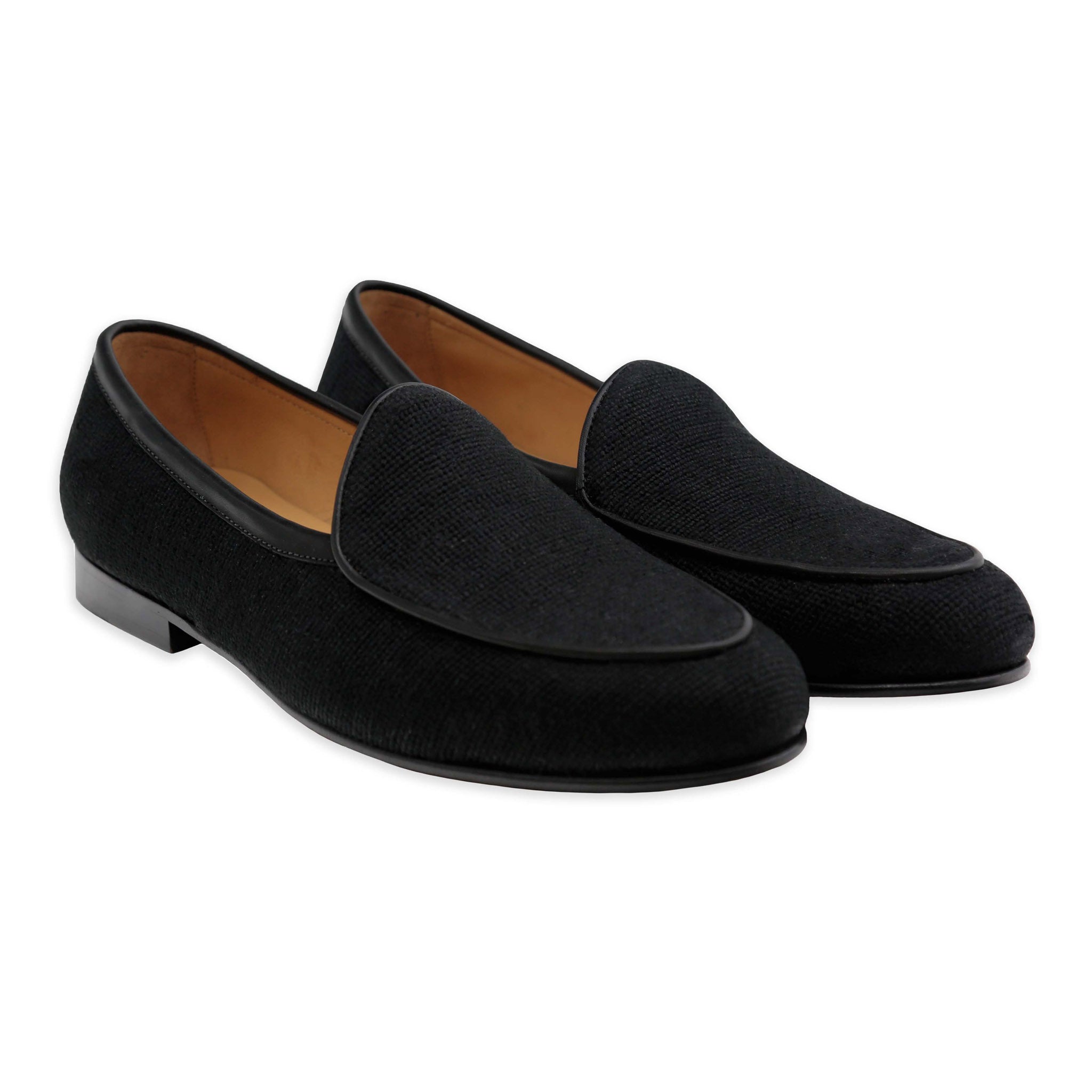 Barrett chain-link leather loafers - Black